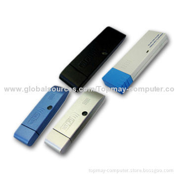 USB Wireless LAN Cards with Up to 54Mbps Transmission Rate, Supports Wireless Roaming